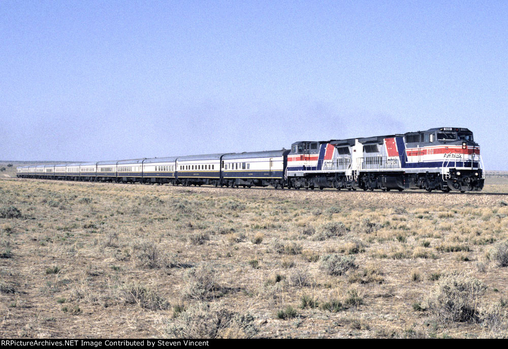 American Orient Express train outbound to Grand Canyon on Grand Canyon Rly